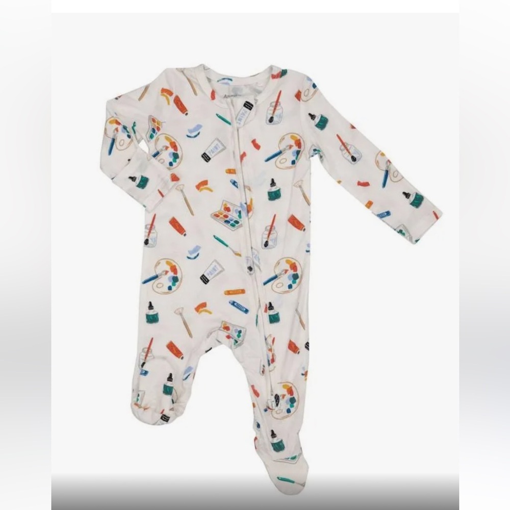 NWT Angel Dear Zipper Footie 3-6 mo Art Supplies